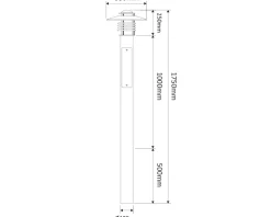 Arnäs 125cm pollare