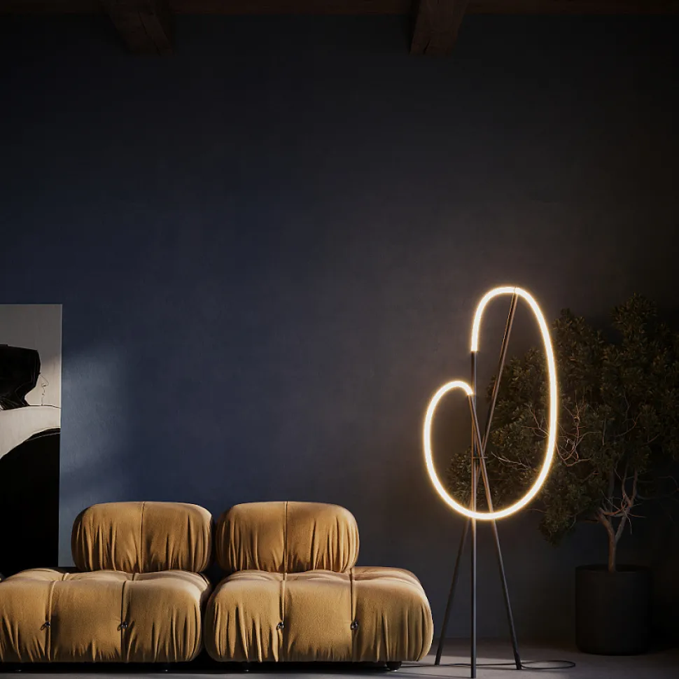 Crochet golvlampa
