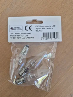 E10 LED 0,2W 2700K 3-pack