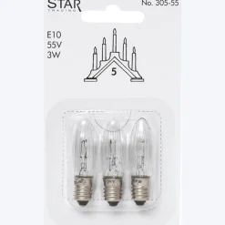 E10 3W 55V 3-pack