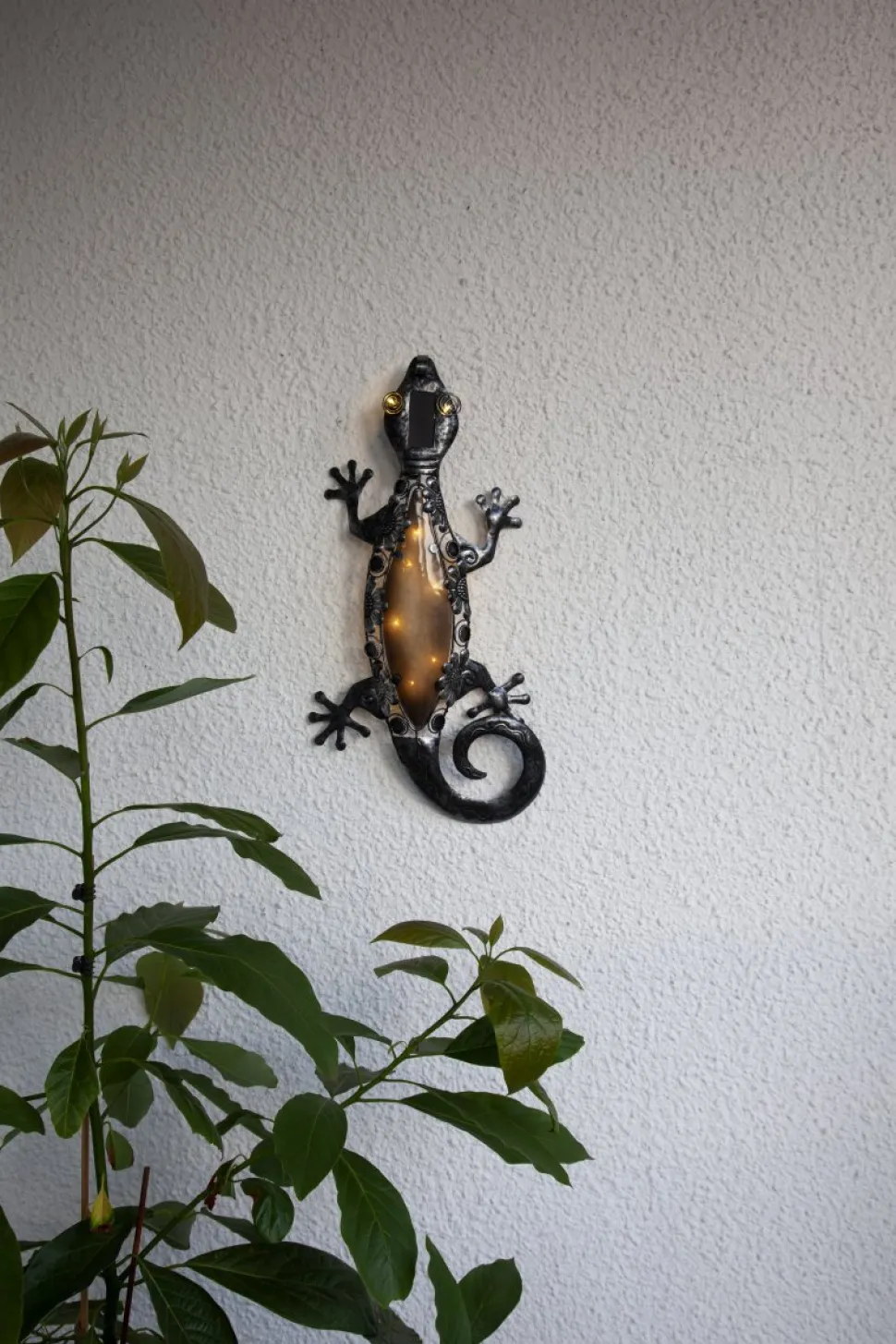 Gecko solcellslampa