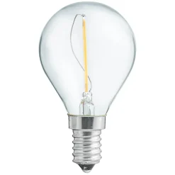 LED E14 klot klar 1W 2700K