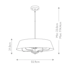 Luella Ø56 taklampa