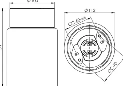 Open Tina Ø10 badrumslampa