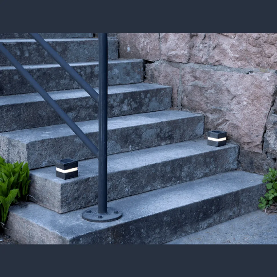 Stonecube 2-pack solcellslampa