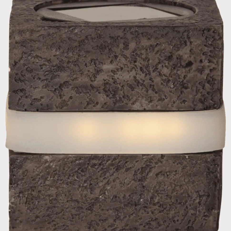 Stonecube 2-pack solcellslampa