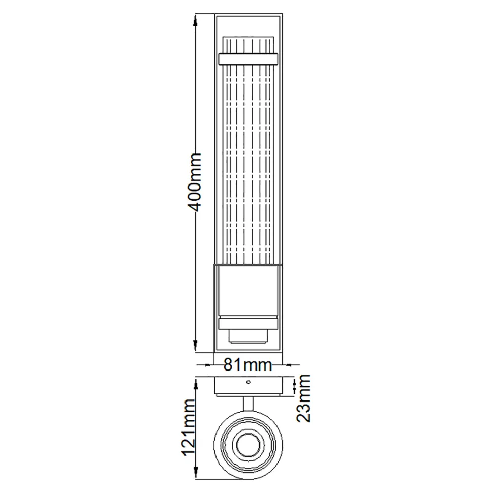 Wellington 40cm badrumslampa
